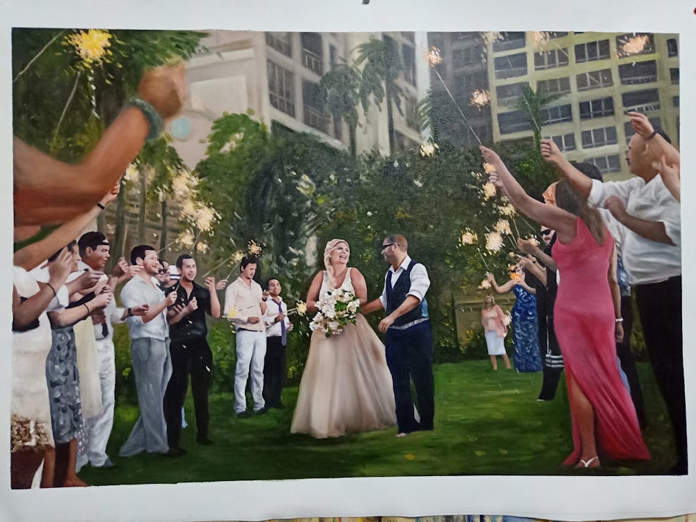 Artist-Rendered Painting