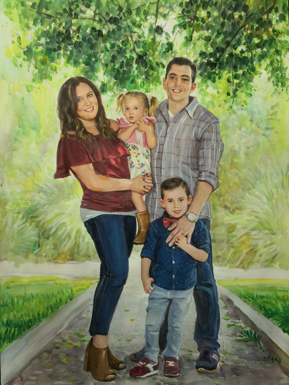 Artist-Rendered Painting