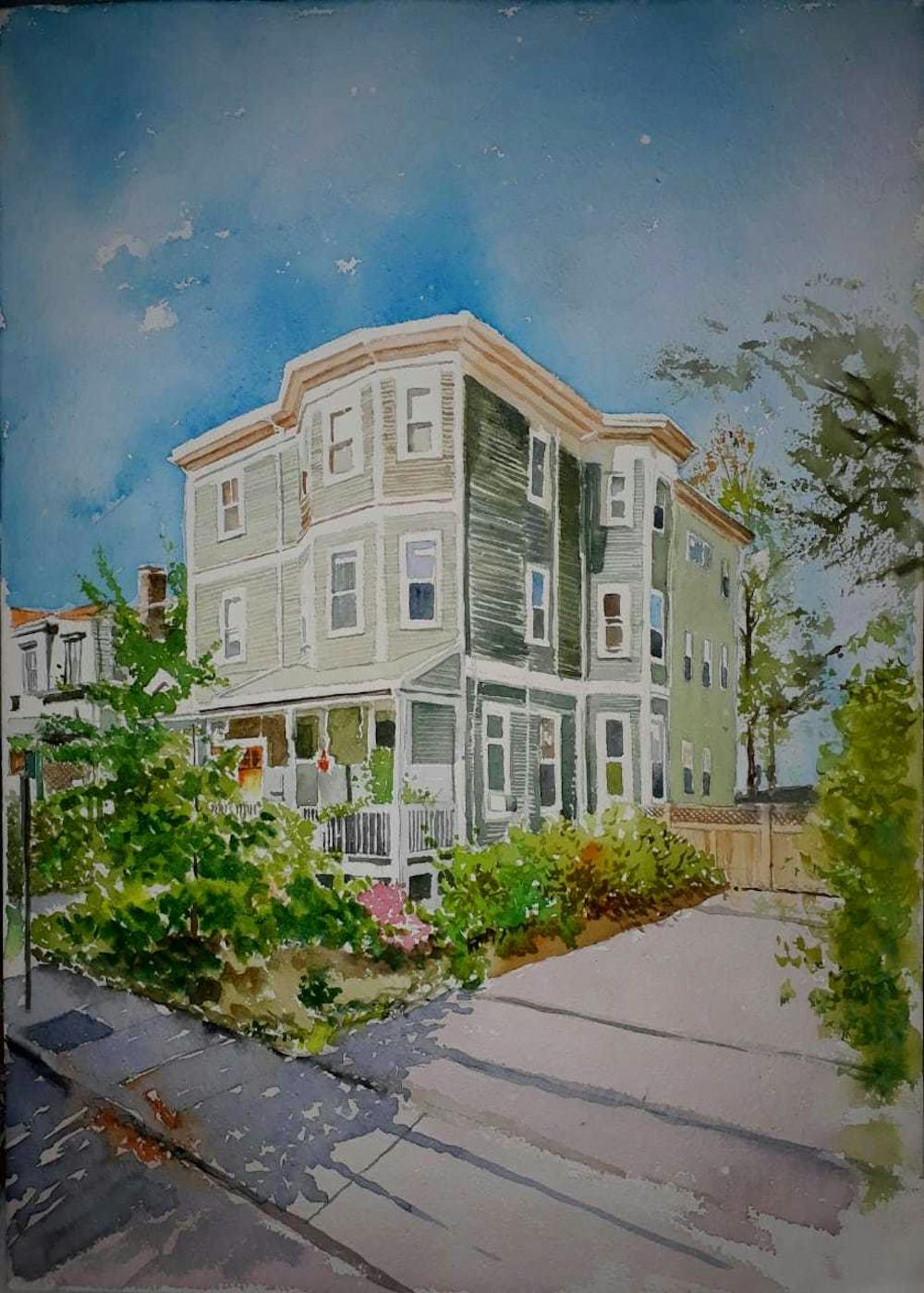 Artist-Rendered Painting