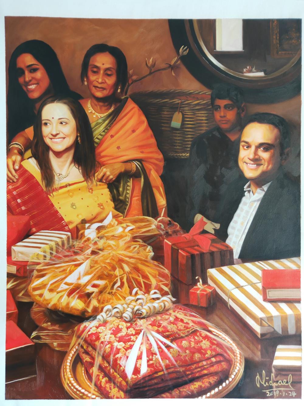 Artist-Rendered Painting