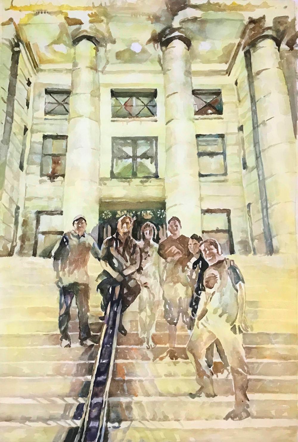 Artist-Rendered Painting