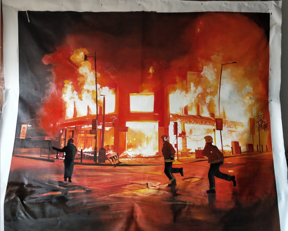 Artist-Rendered Painting