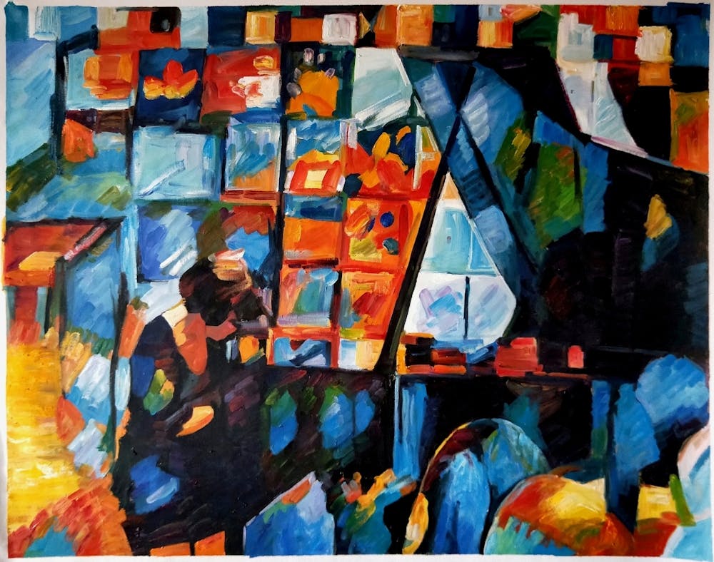 Artist-Rendered Painting