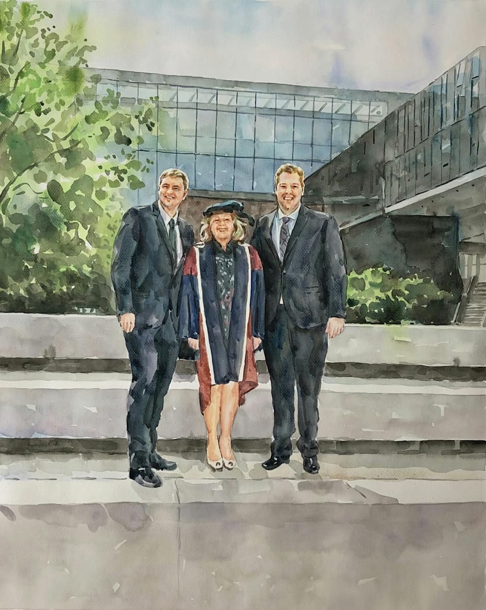 Artist-Rendered Painting