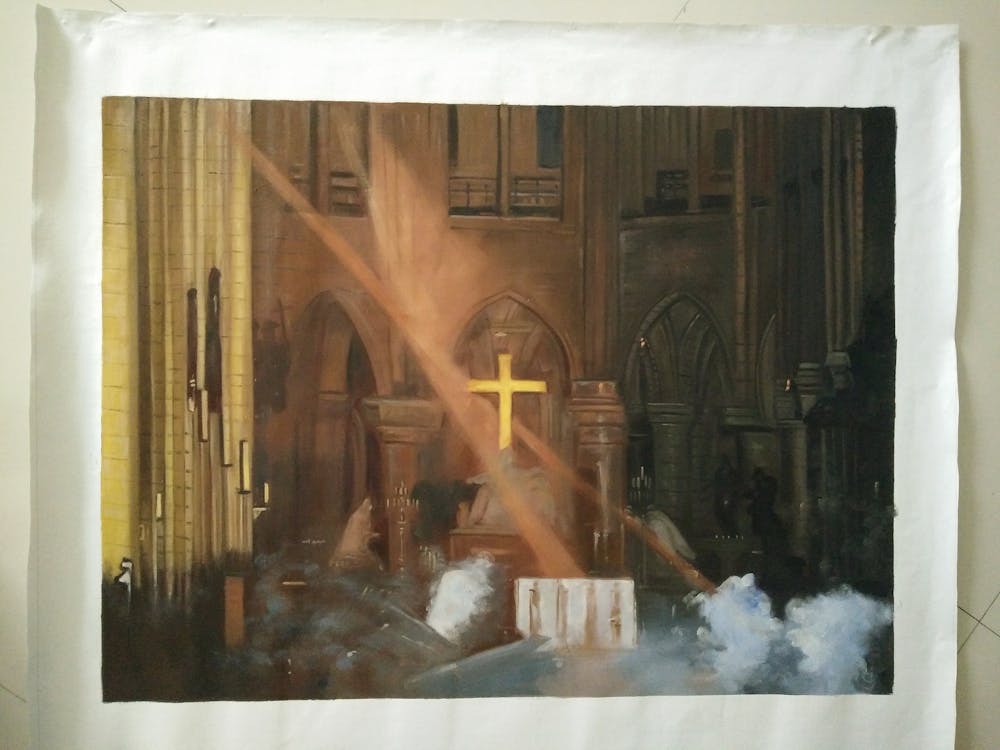 Artist-Rendered Painting