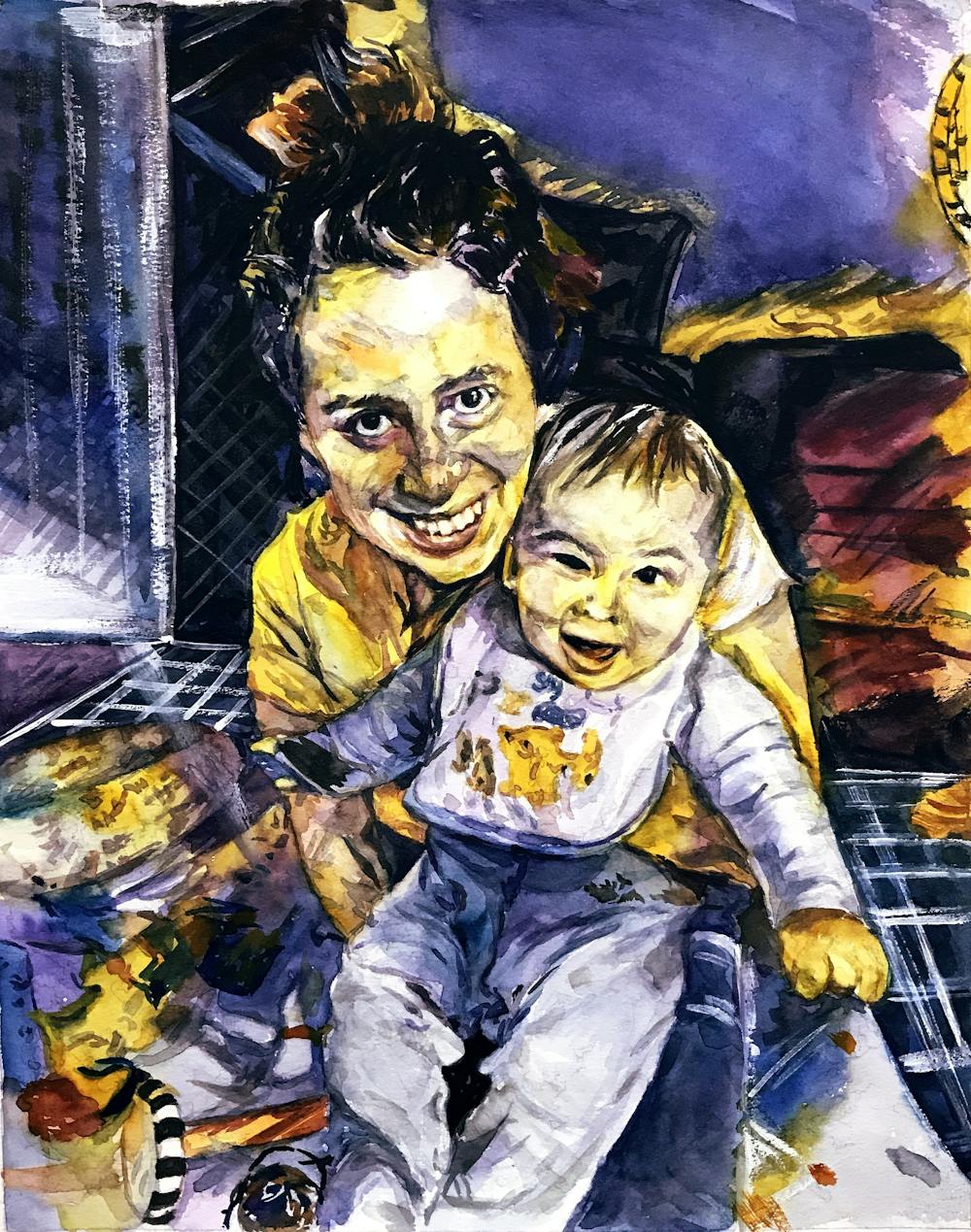 Artist-Rendered Painting