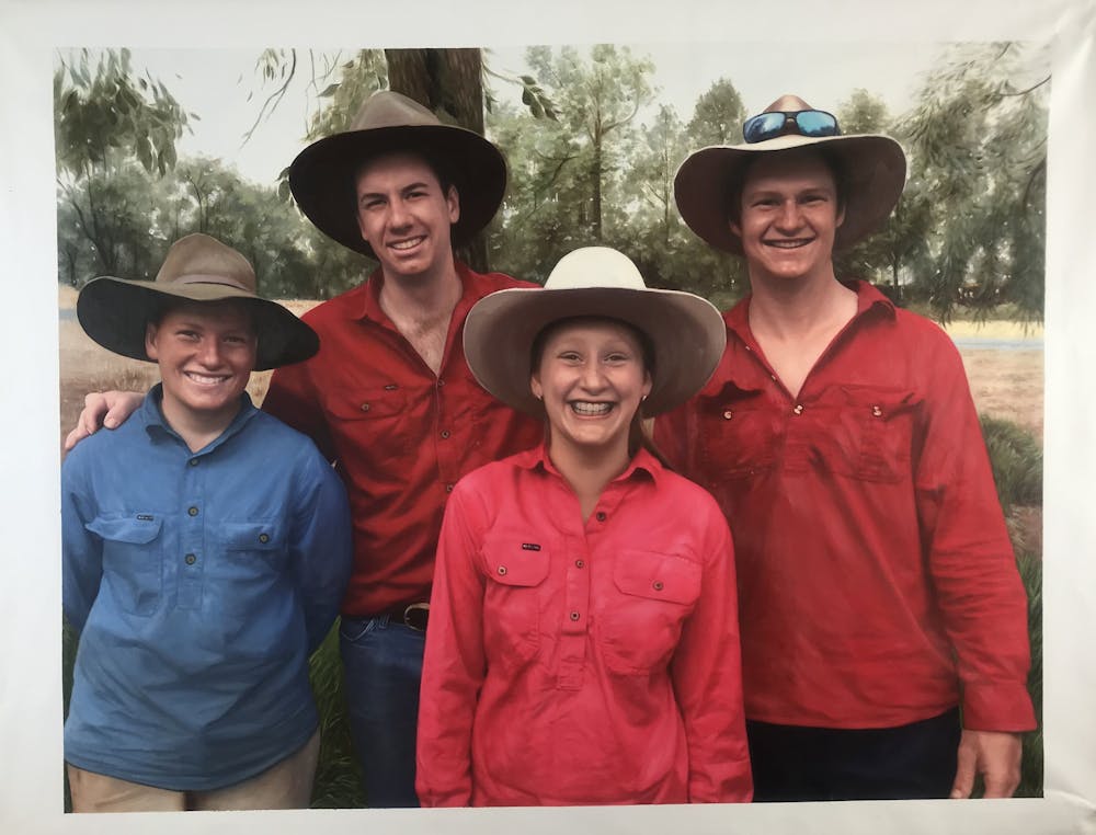 Artist-Rendered Painting