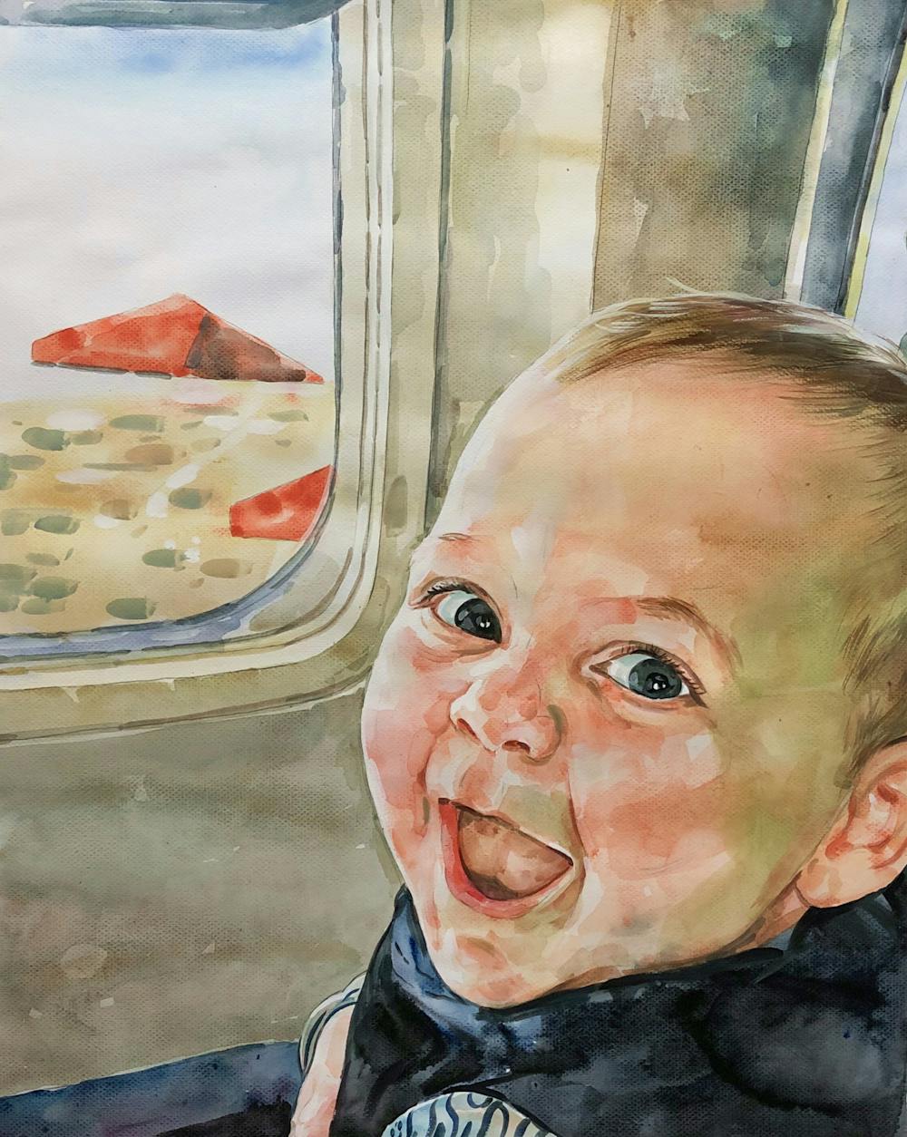 Artist-Rendered Painting