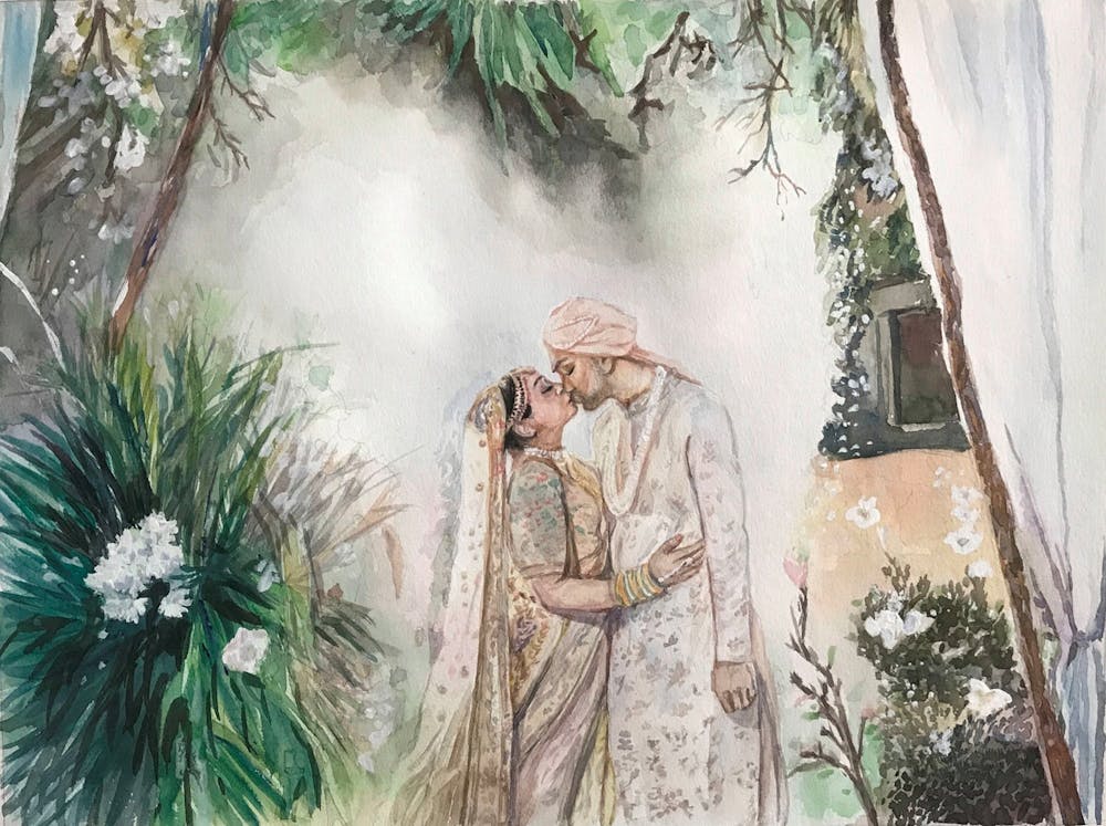 Artist-Rendered Painting