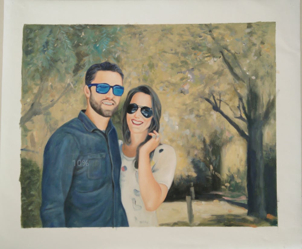 Artist-Rendered Painting