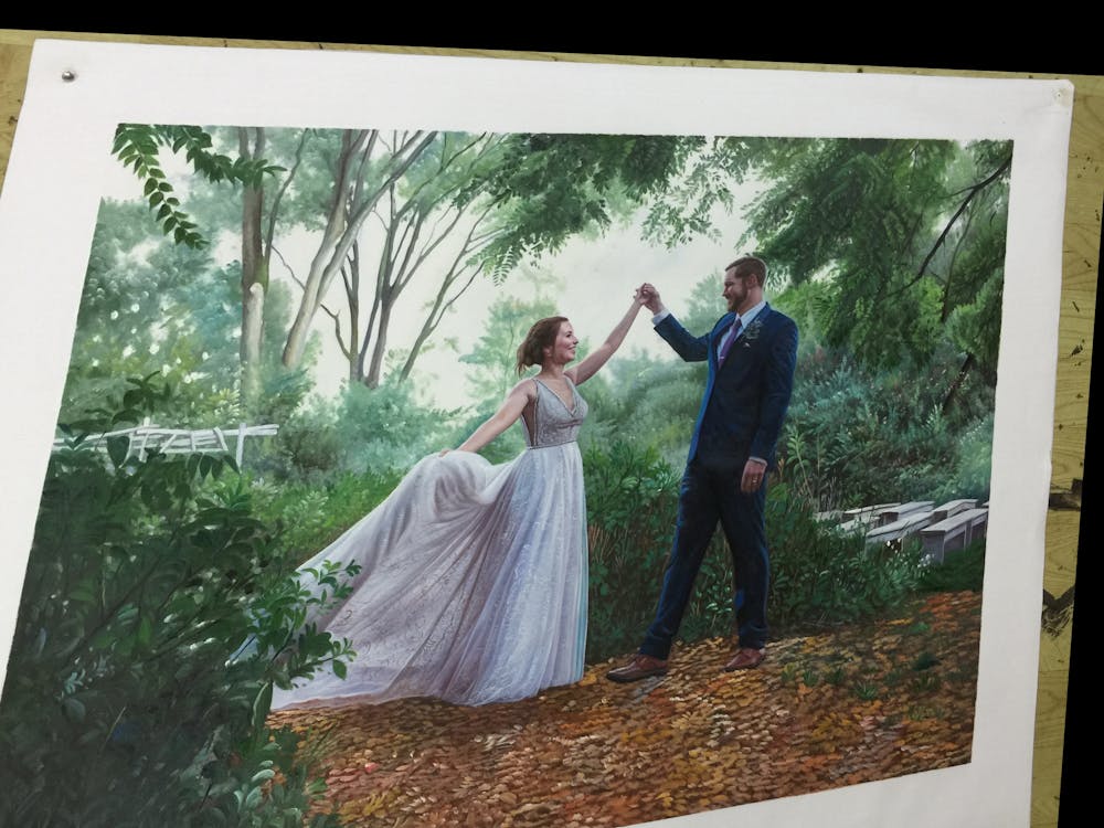 Artist-Rendered Painting