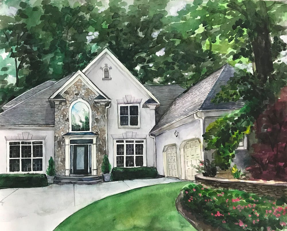 Artist-Rendered Painting