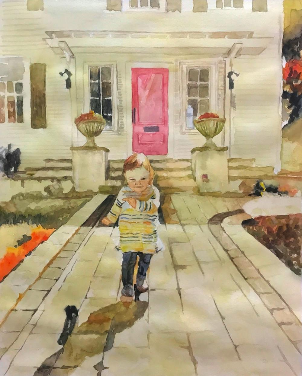 Artist-Rendered Painting