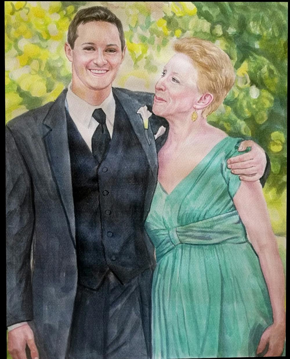 Artist-Rendered Painting