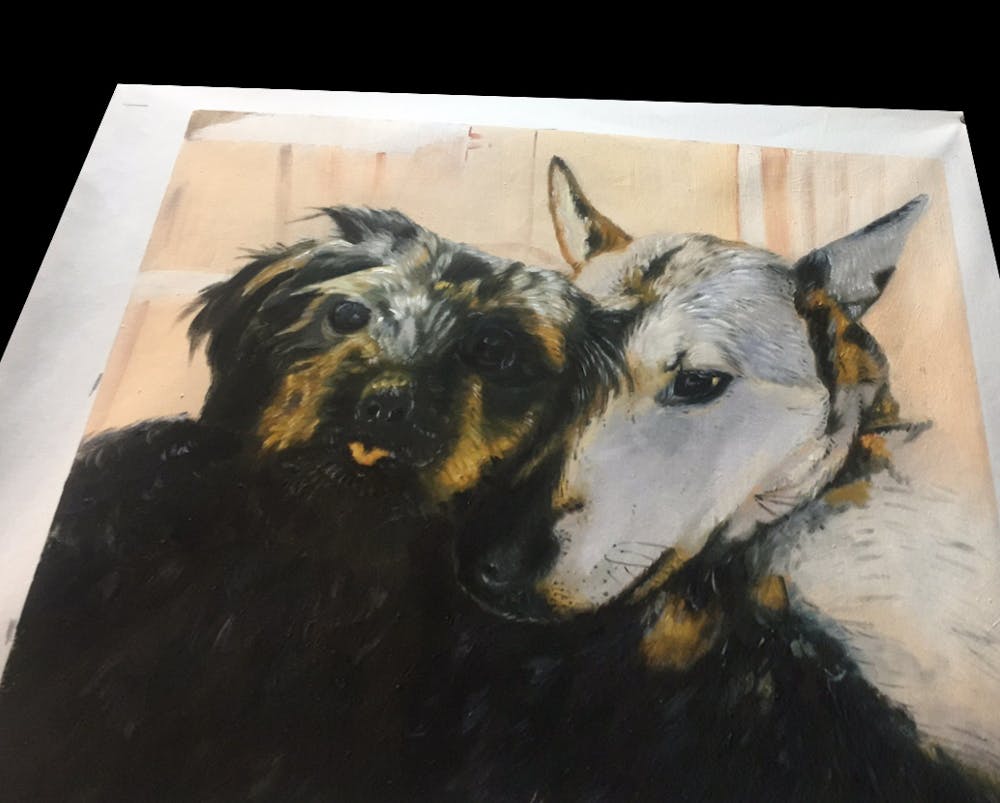 Artist-Rendered Painting