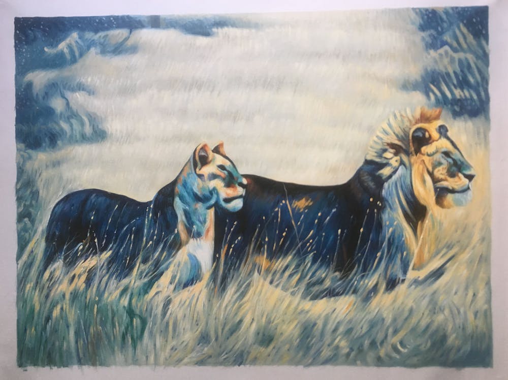 Artist-Rendered Painting