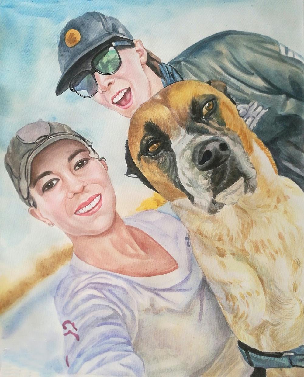 Artist-Rendered Painting