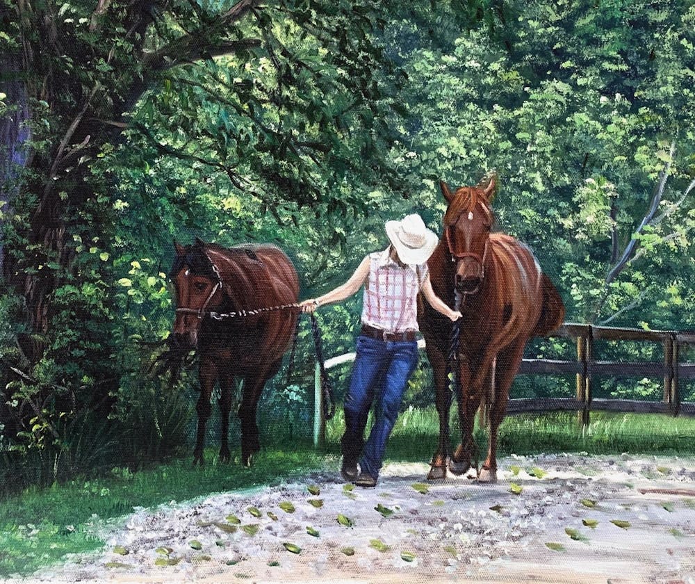 Artist-Rendered Painting