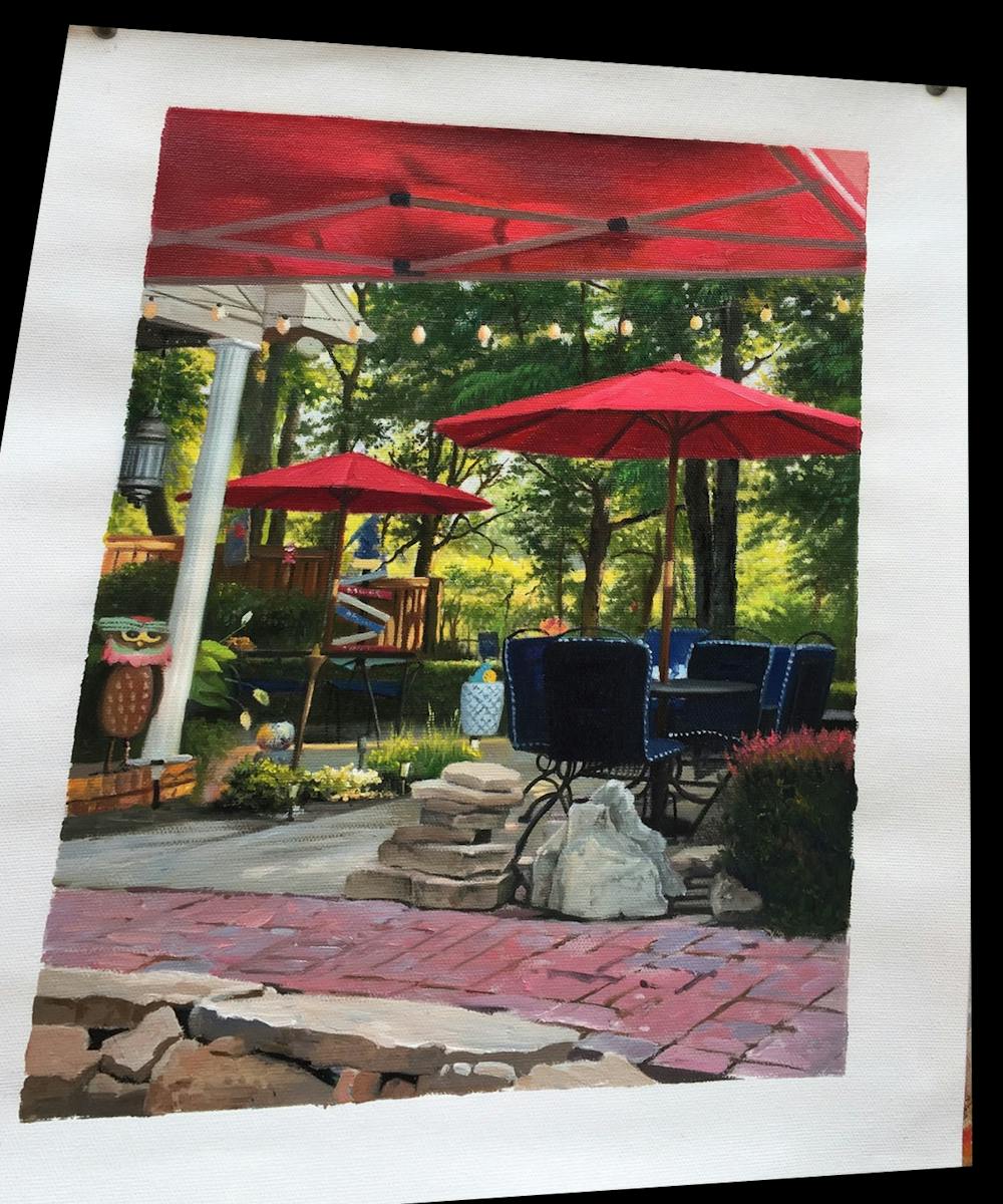 Artist-Rendered Painting