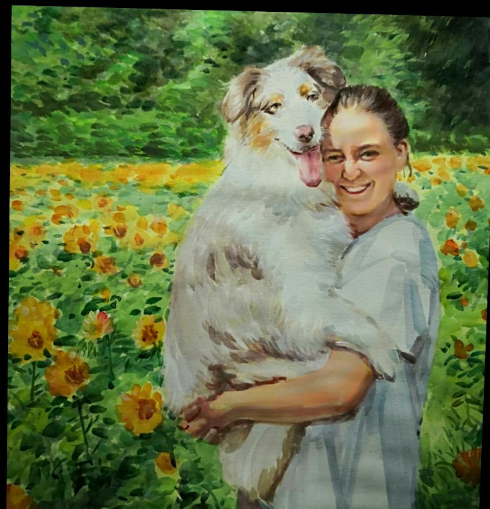 Artist-Rendered Painting