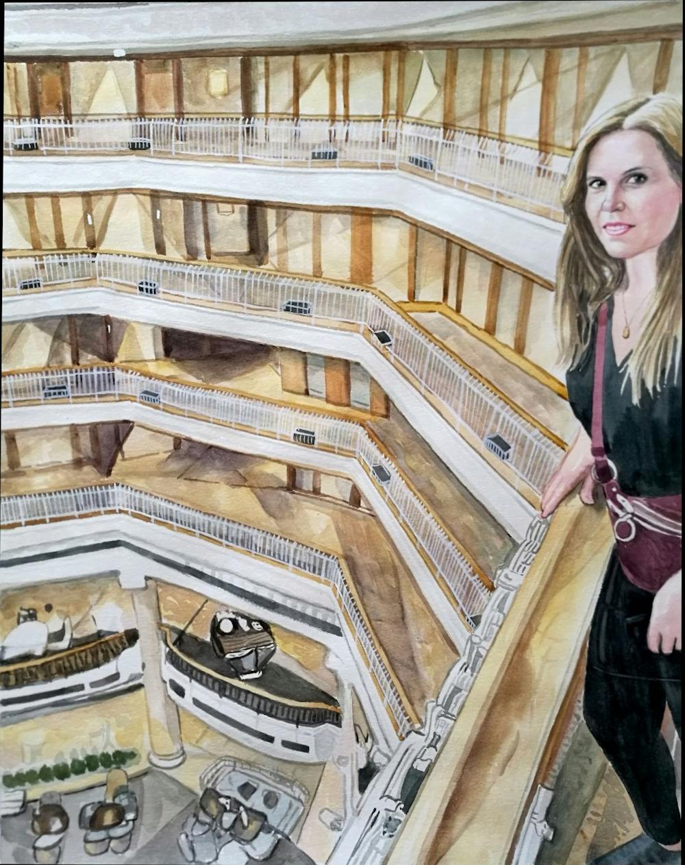 Artist-Rendered Painting