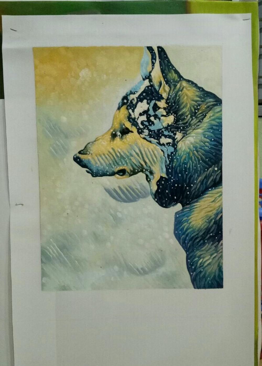 Artist-Rendered Painting