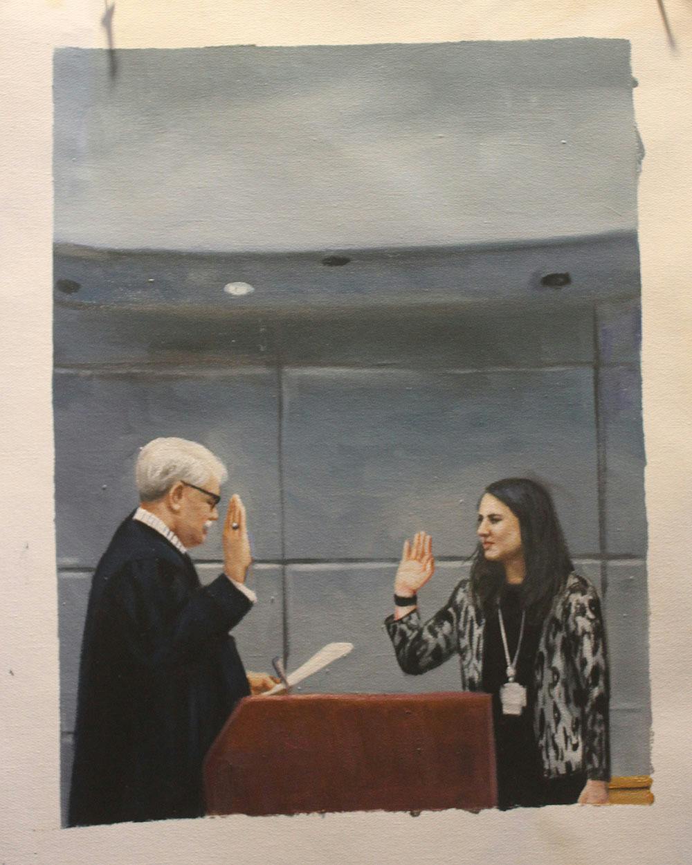 Artist-Rendered Painting