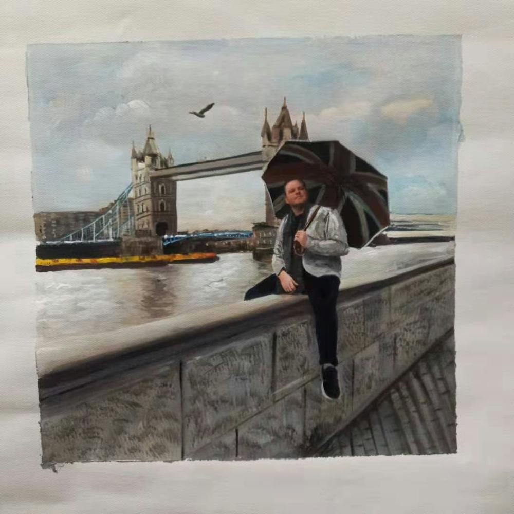 Artist-Rendered Painting