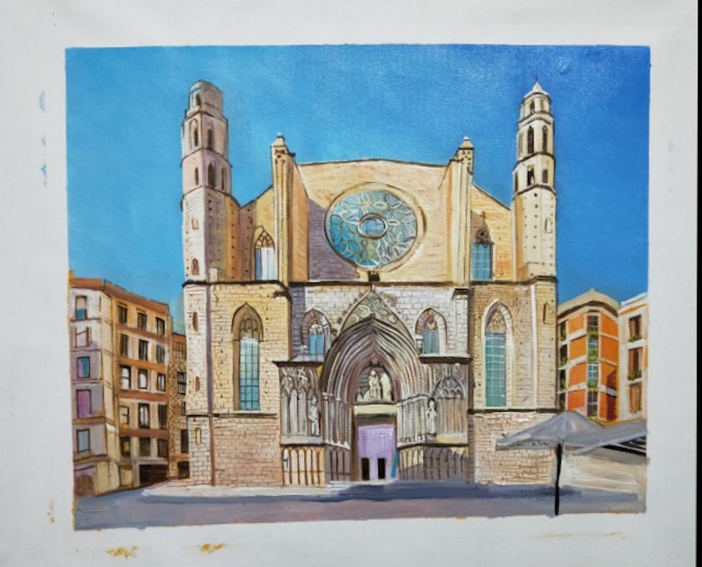 Artist-Rendered Painting