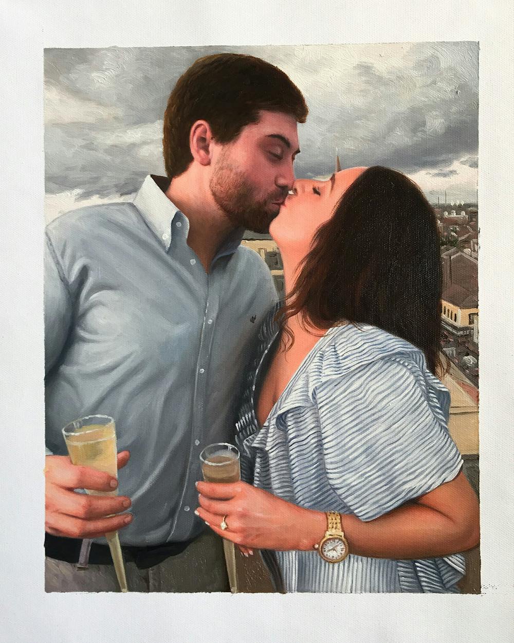 Artist-Rendered Painting