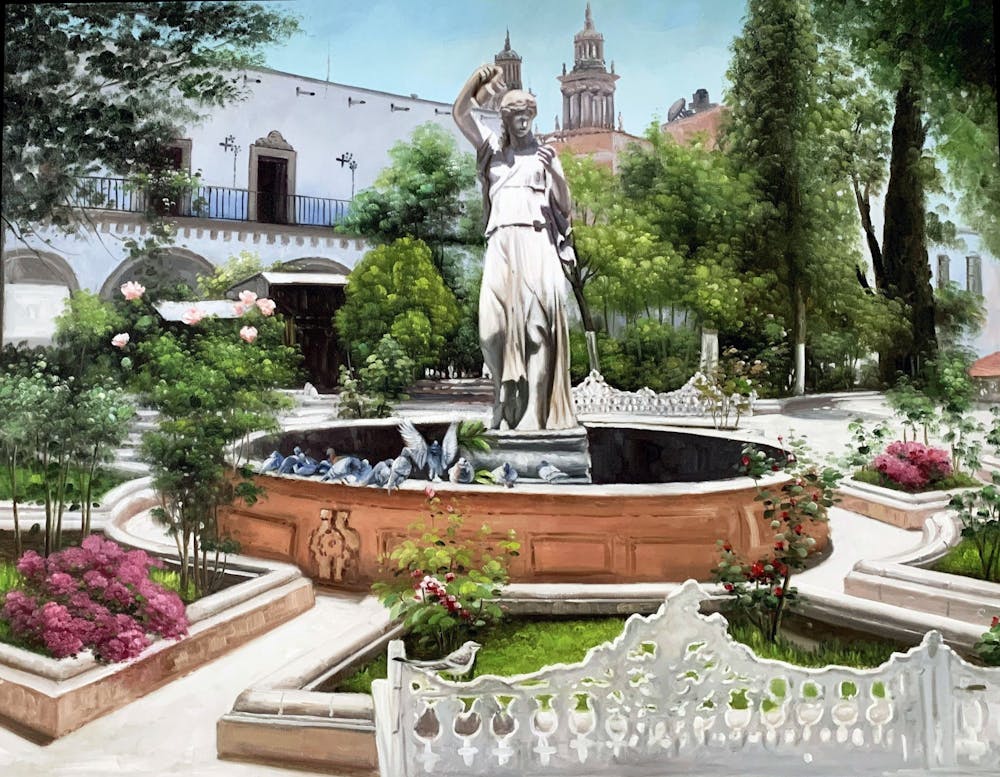 Artist-Rendered Painting