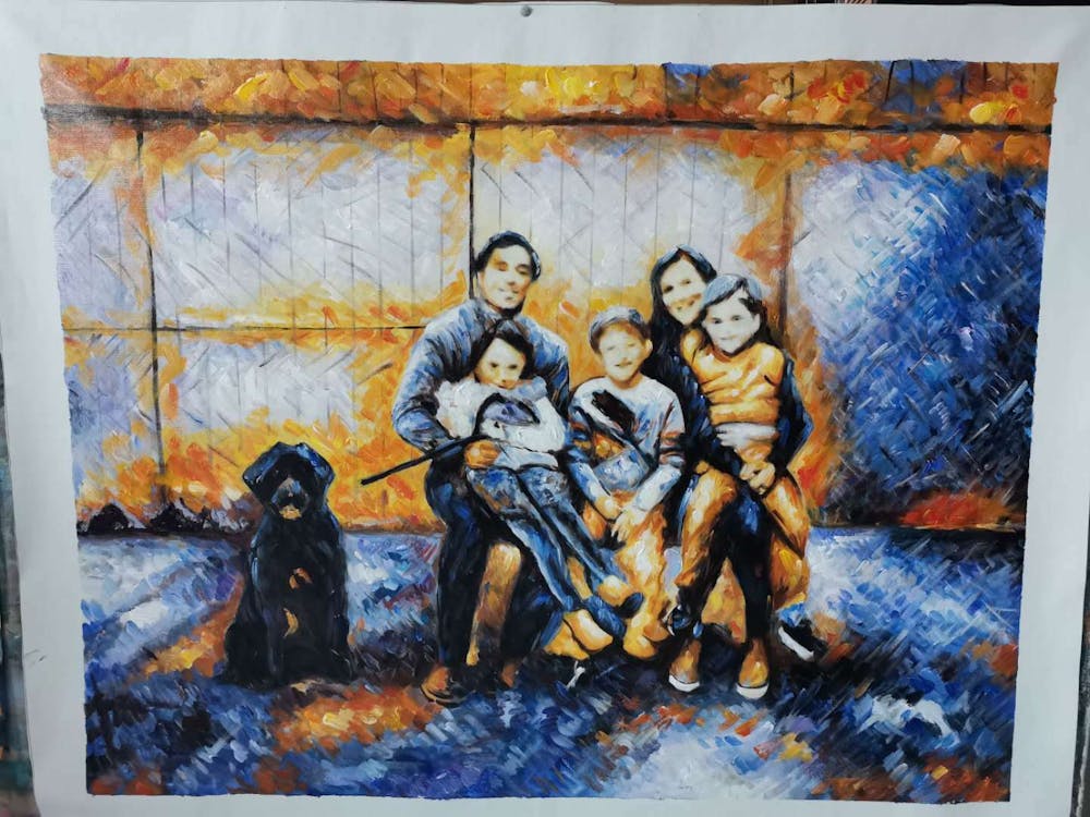 Artist-Rendered Painting