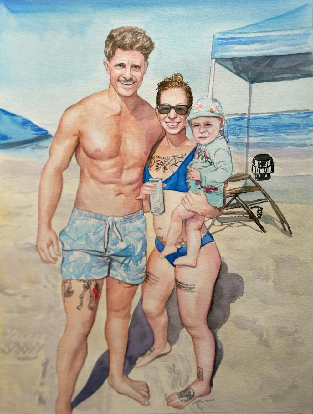 Artist-Rendered Painting