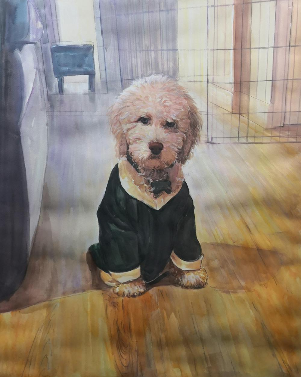 Artist-Rendered Painting