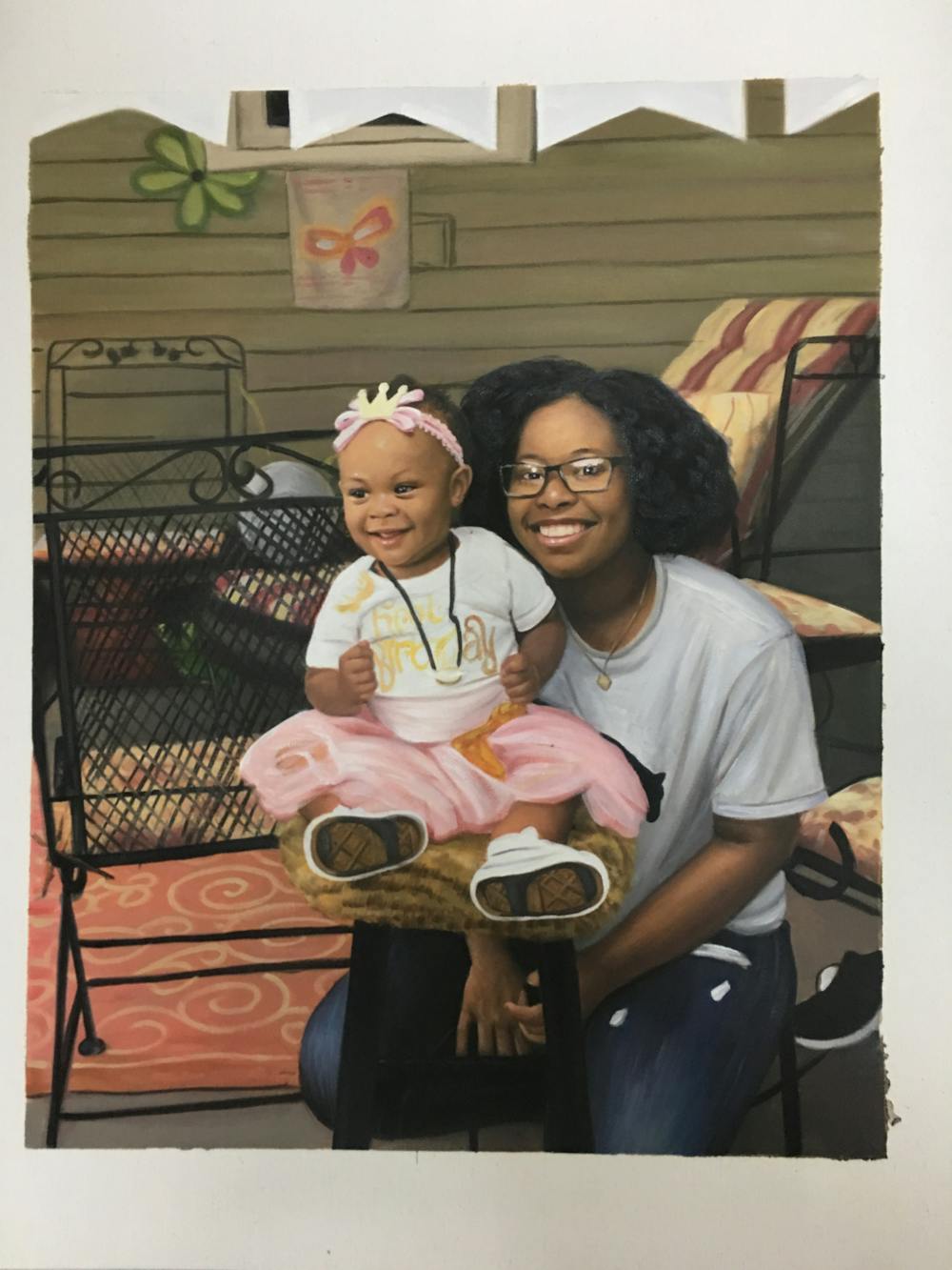 Artist-Rendered Painting