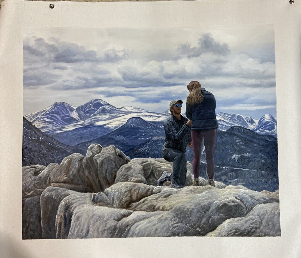 Artist-Rendered Painting