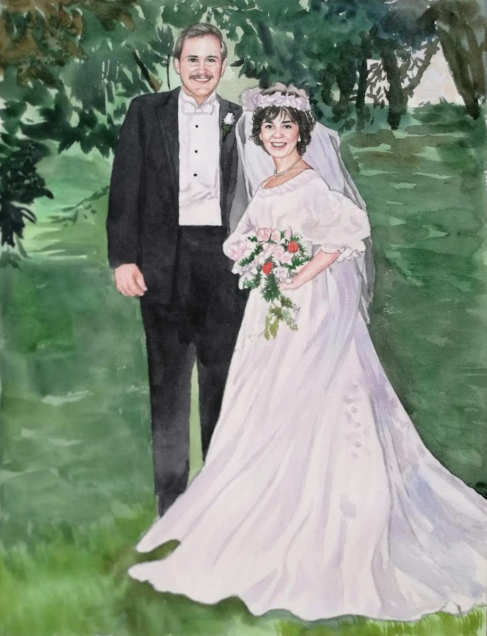 Artist-Rendered Painting