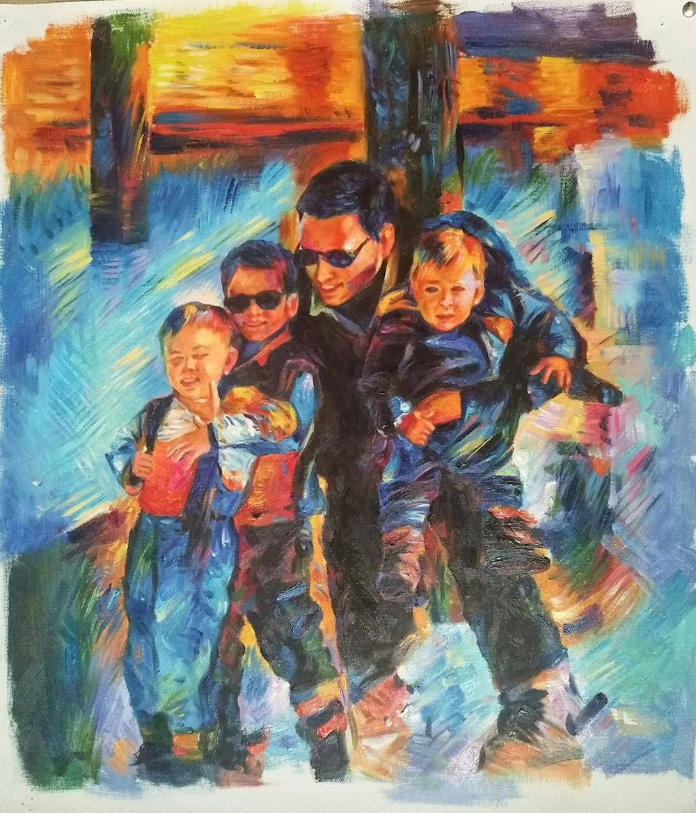 Artist-Rendered Painting