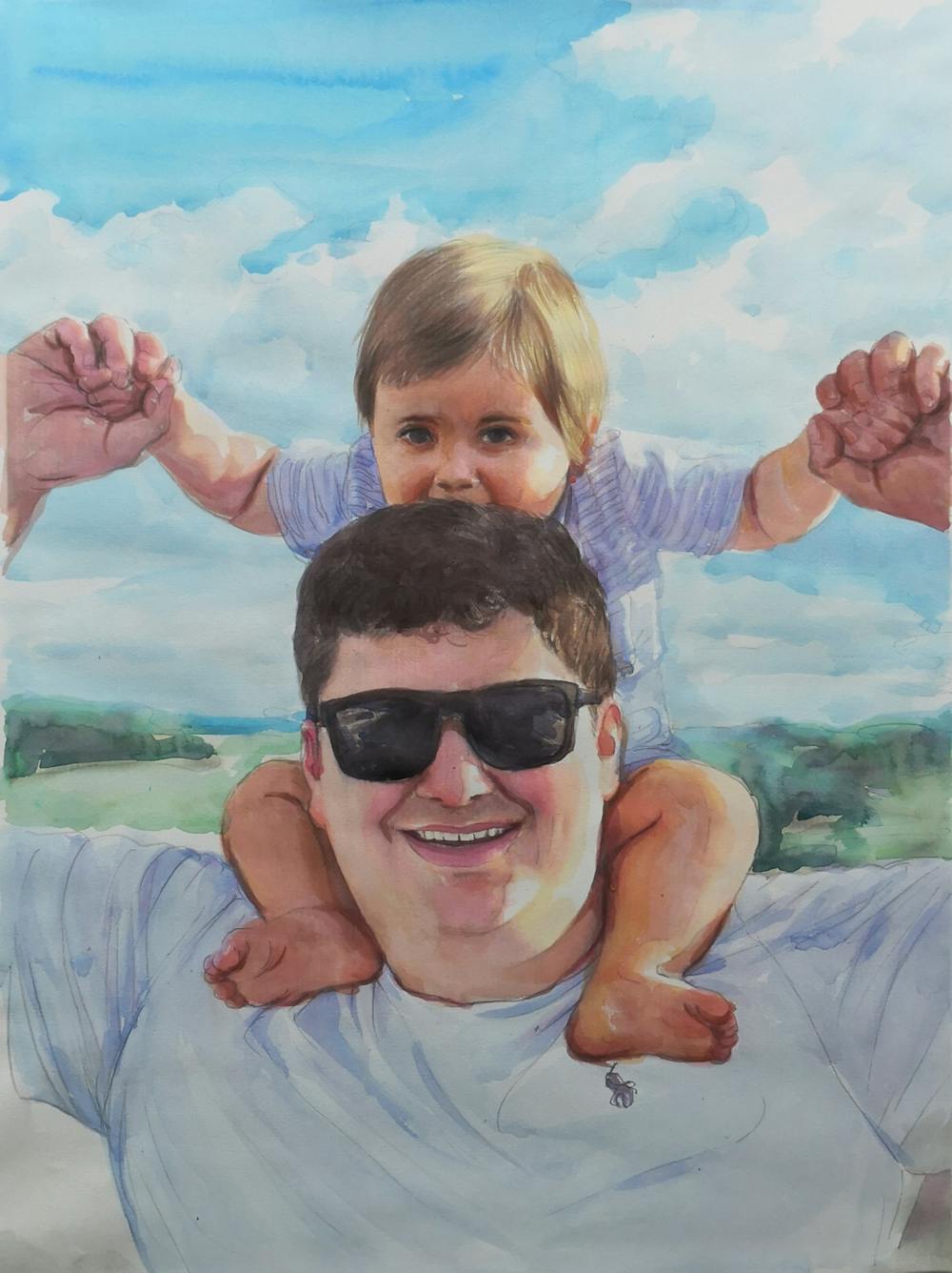 Artist-Rendered Painting