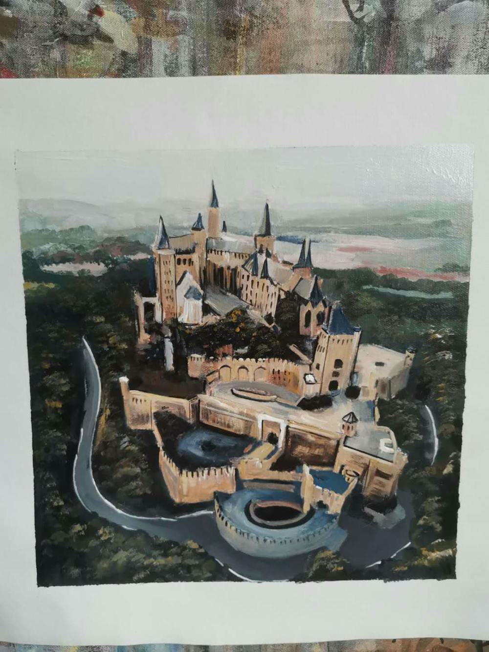 Artist-Rendered Painting