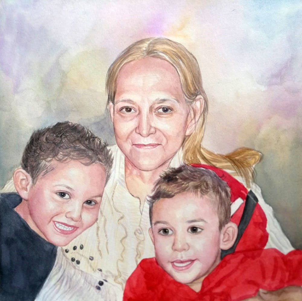 Artist-Rendered Painting