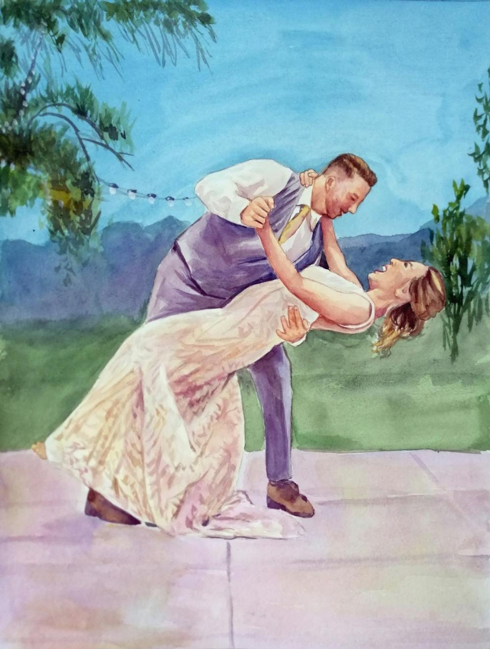 Artist-Rendered Painting