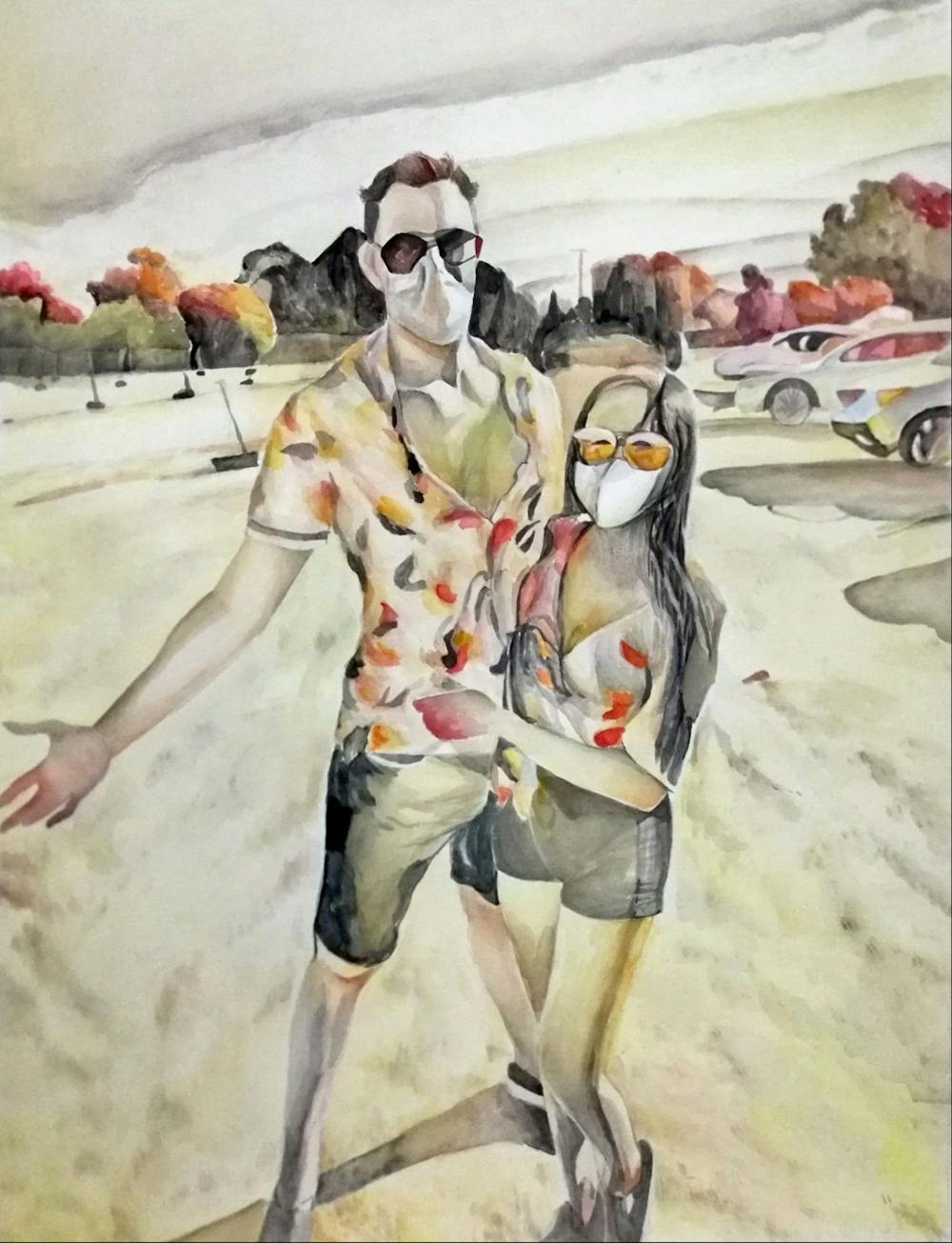 Artist-Rendered Painting