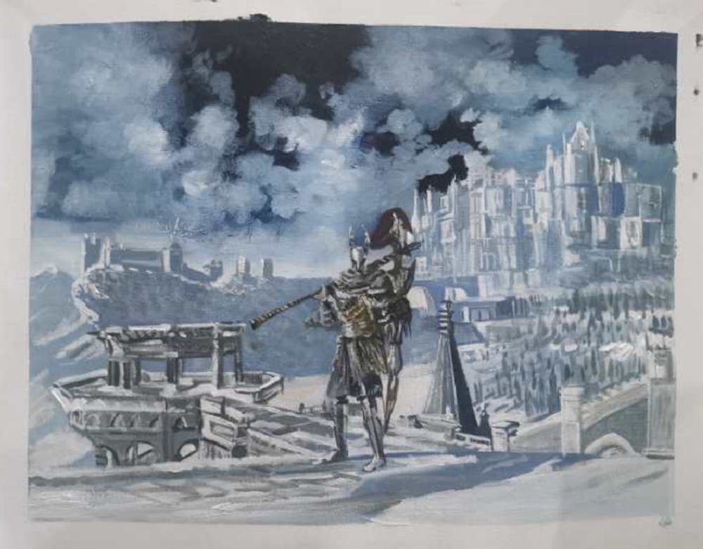 Artist-Rendered Painting