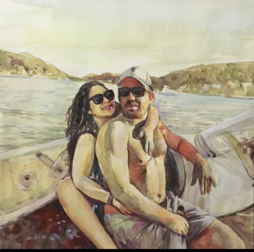 Artist-Rendered Painting