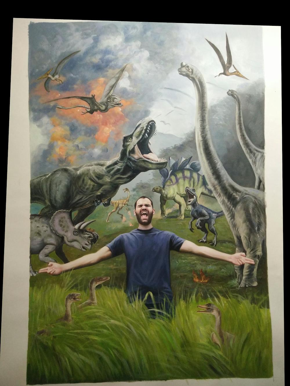 Artist-Rendered Painting