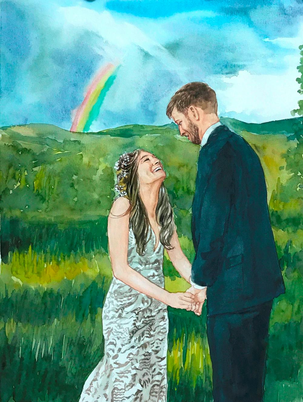 Artist-Rendered Painting