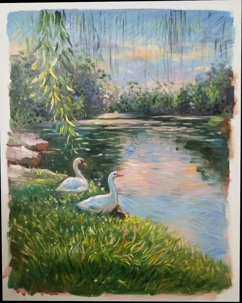 Artist-Rendered Painting