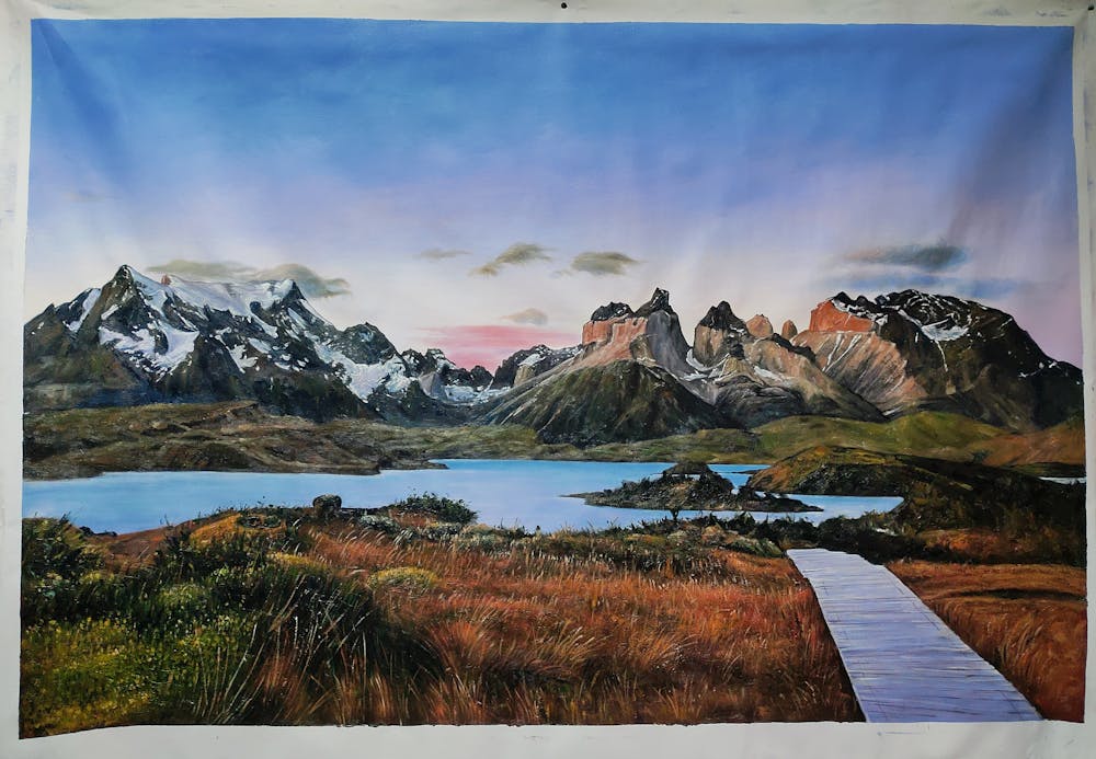 Artist-Rendered Painting