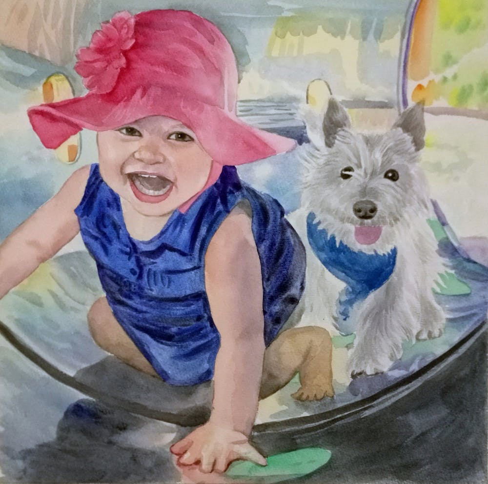 Artist-Rendered Painting